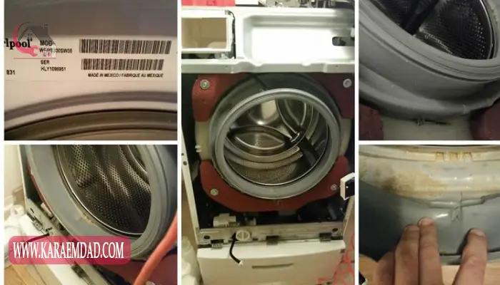 محافظت تمیز کردن لاستیک درب ماشین لباسشویی